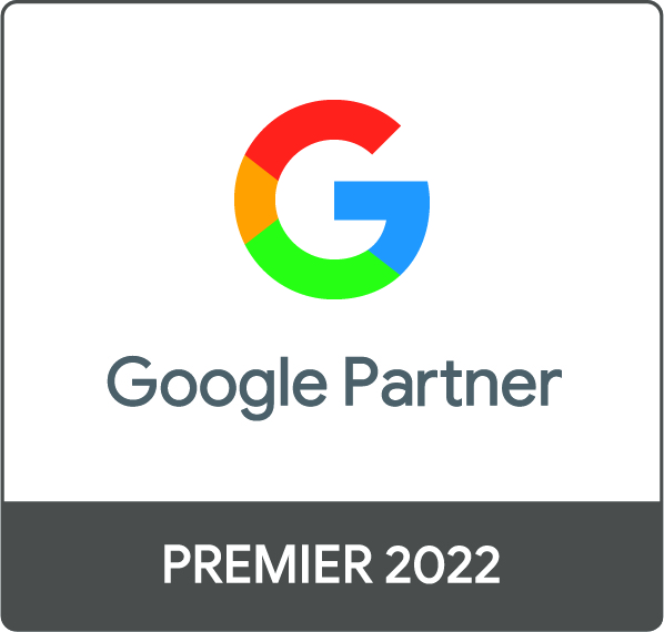 Google Partner PREMIER 2022 Logo gross cmyk